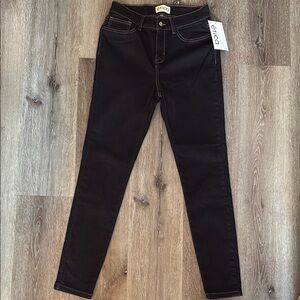 Etica Black Skinny Jeans with Stretch Fit